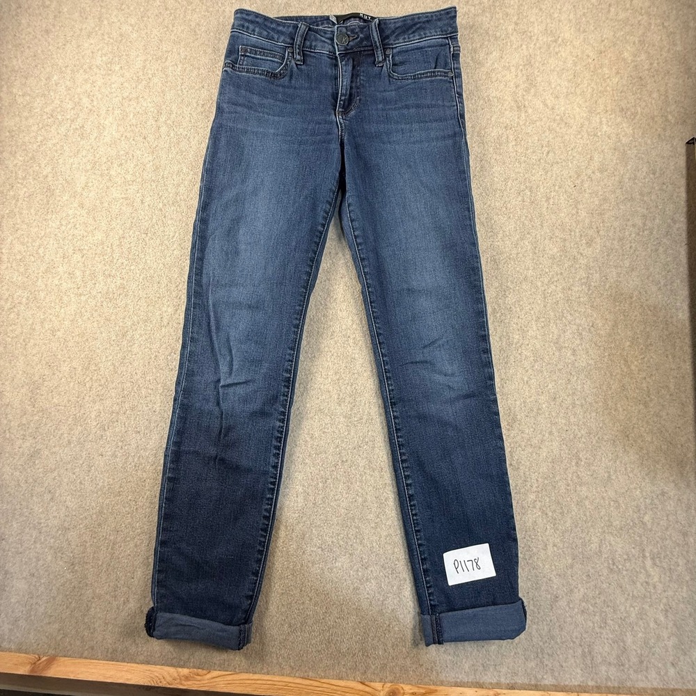 Kut from the Kloth Womens Size 2 Dark Wash Skinny Jeans Blue Denim P1178